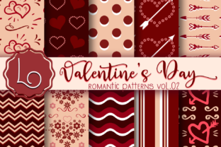 Download Valentine's Day Romantic Patterns Vol 02 - Pattern Collection