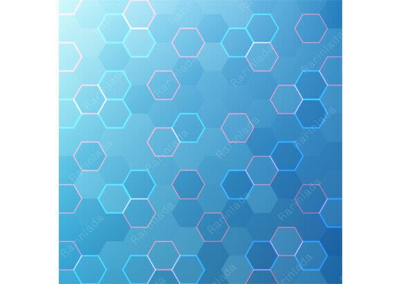 Download Hexagonal Grid Pattern Blue Background - Pattern Collection