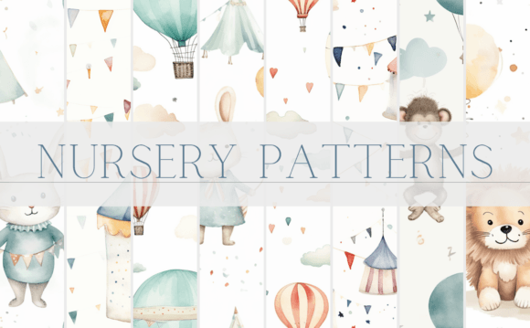 Download Kids Seamless Nursery Patterns - Pattern Collection