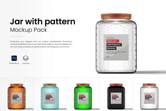 Download Airtight Jar with Pattern Mockup Pack - Pattern Collection