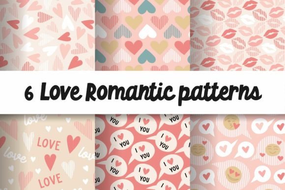 Download Valentine Love Romantic Patterns SVG - Pattern Collection