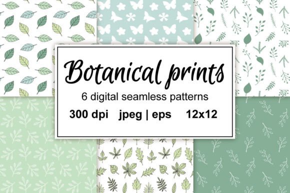 Download Set of Botanical Patterns - Pattern Collection