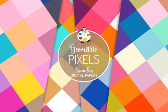 Download Pixels - Seamless Geometric Patterns - Pattern Collection