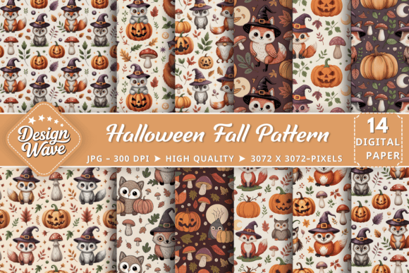 Download Halloween Fall Digital Pattern - Pattern Collection