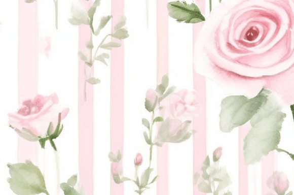 Download Soft Pink Rose Watercolor Pattern - Pattern Collection