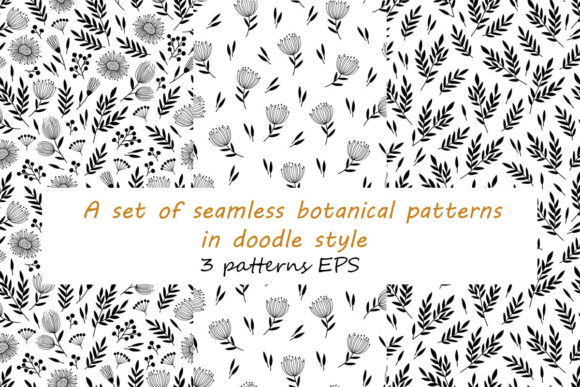 Download A Set of Seamless Botanical Patterns - Pattern Collection