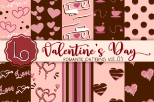 Download Valentine's Day Romantic Patterns Vol 03 - Pattern Collection