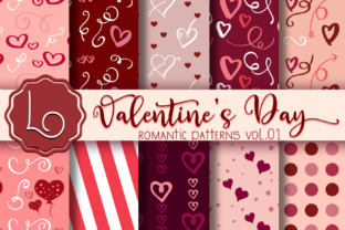 Download Valentine's Day Romantic Patterns Vol 01 - Pattern Collection