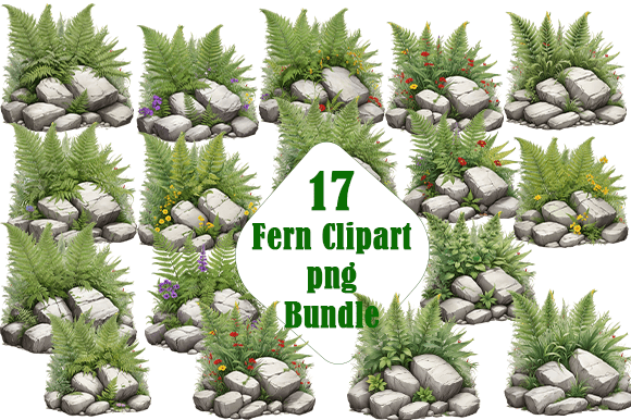 Download Fern Watercolor Clipart PNG Bundle. - Fern Collection