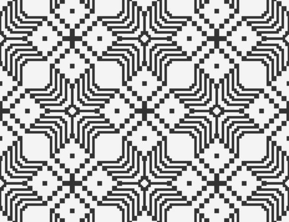 Download Abstract Geometric Pixel Grid Pattern - Pattern Collection