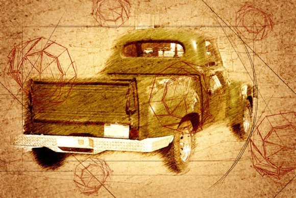 Download Vintage Truck Printable Graphics Pack 20 - Pack Collection
