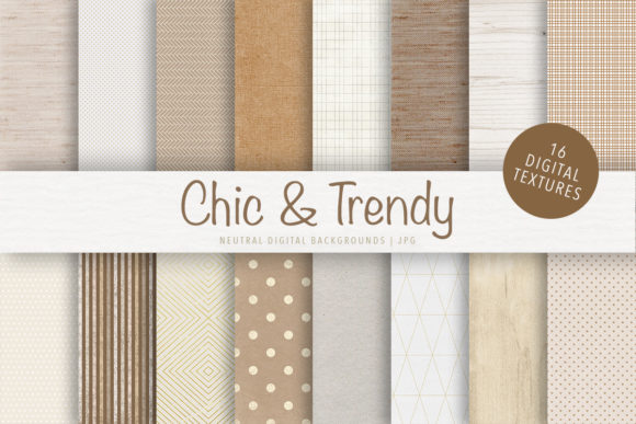 Download Chic &amp; Trendy Digital Paper Pack - Pack Collection