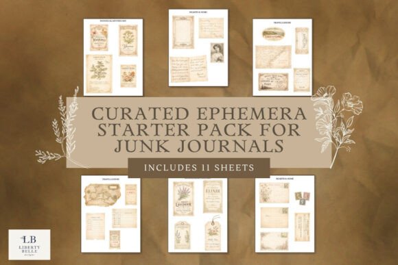 Download Curated Vintage Ephemera Pack - Pack Collection