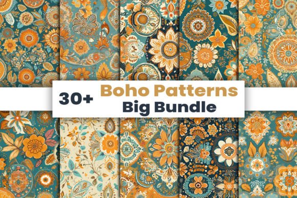 Download Boho Patterns Bundle - Vintage Summer - Pattern Collection