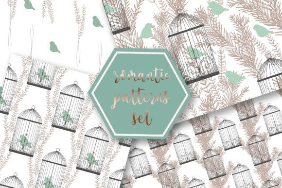 Download Romantic Patterns Set Png. Jpeg. Eps - Pattern Collection