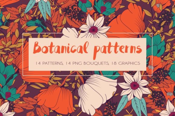 Download Botanical Patterns and Graphics - Pattern Collection