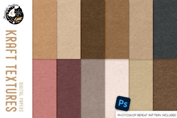 Download Kraft Digital Papers and Photoshop Patterns - Pattern Collection