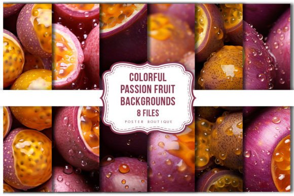 Download Colorful Passion Fruit Backgrounds Pack - Pack Collection
